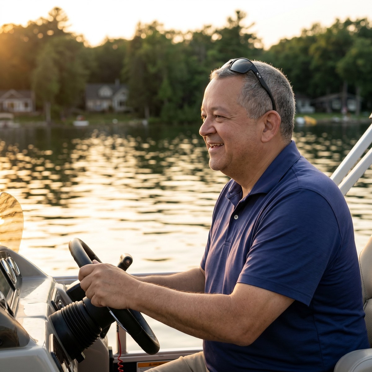 Paul DeLano on a Southwest Michigan lake