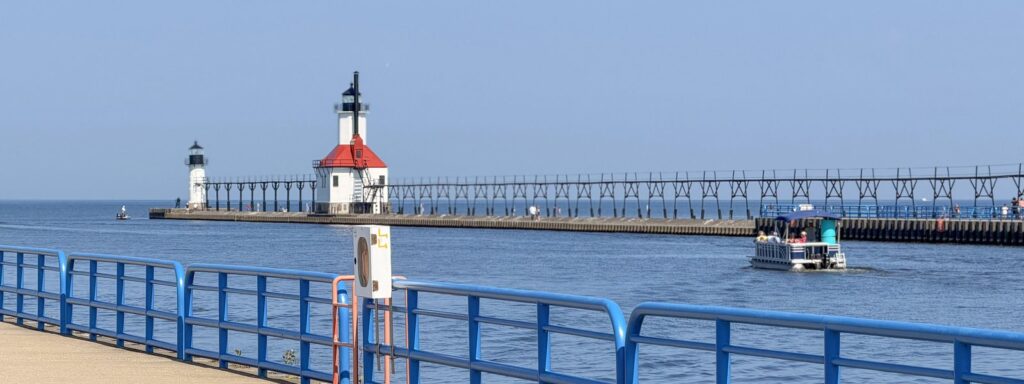 Lake Michigan shoreline at St. Joseph, Michigan
